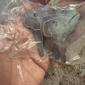 5x Taylor T80R Key Blanks Toyota Master Celica, Corolla & More Nickel Plated NOS